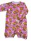 Photo1: Adult Baby Romper open in front long length teddy bear pattern (1)