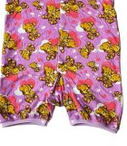 Other Images2: Adult Baby Romper open in front long length teddy bear pattern