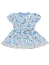 Adult baby  elephant and flowers baby dress
