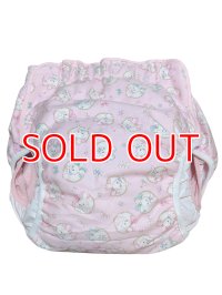 Adult baby diaper cover rabbit pattern with pile waterproof 