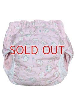 Photo1: Adult baby diaper cover rabbit pattern with pile waterproof 