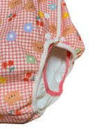 Other Images1: Adult baby diaper cover with bear and flower check pattern urethane waterproof