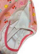 Other Images2: Adult baby diaper cover with bear and flower check pattern urethane waterproof