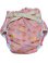 Photo1: Adult baby diaper cover with bear and flower check pattern urethane waterproof waist strap (1)