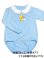 Photo1: Adult Baby romper collared fleece large applique duck long sleeve / light blue XL (1)