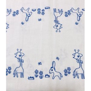 Photo:  Adult baby Cloth diaper 100% Cotton dobby /giraffe & donkey Pattern