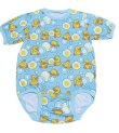 Photo1: Adult Baby Romper  Duck Pattern Short Sleeves