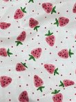 Photo5: Adult baby diaper cover strawberry pattern with pvc waterproof waist strap