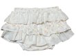 Photo1: Adult Baby Bloomers with frilled skirt cherry & BABYLOVE Logo Pattern