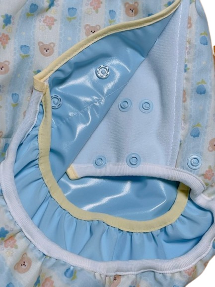 Photo3: Adult baby diaper cover bear pattern polyurethane waterproof