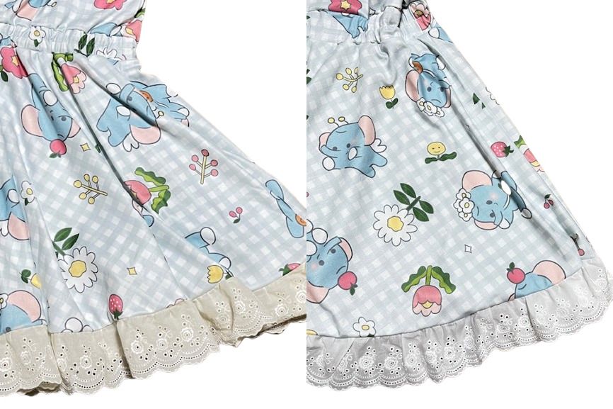 Photo: Adult baby  elephant and flowers baby dress