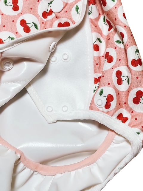 Photo: Adult baby diaper cover cherry  pattern urethane waterproof 